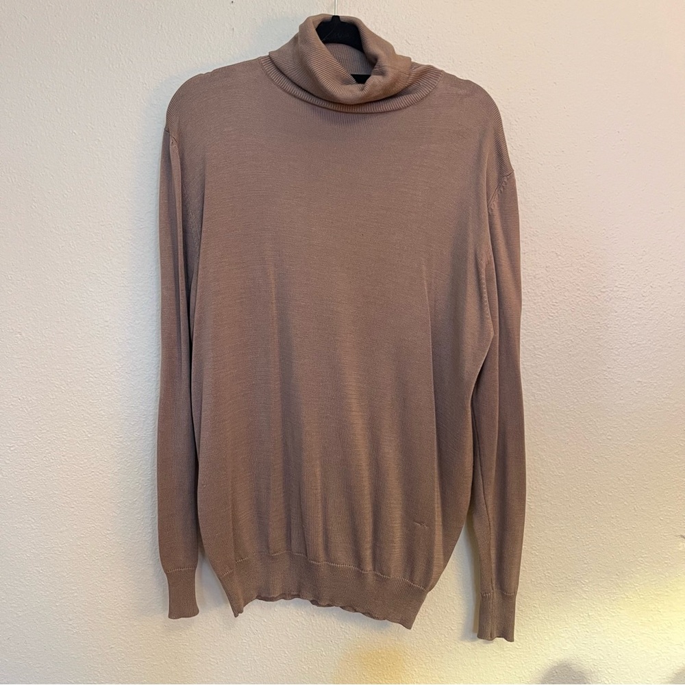 100% silk turtleneck